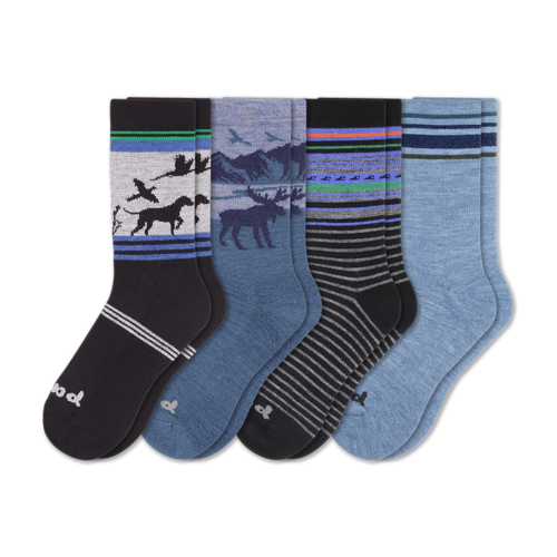 4 Pack - Men's Crew Pacas Socks