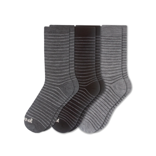 3 Pack - Women's Light-Weight Crew Pacas Socks