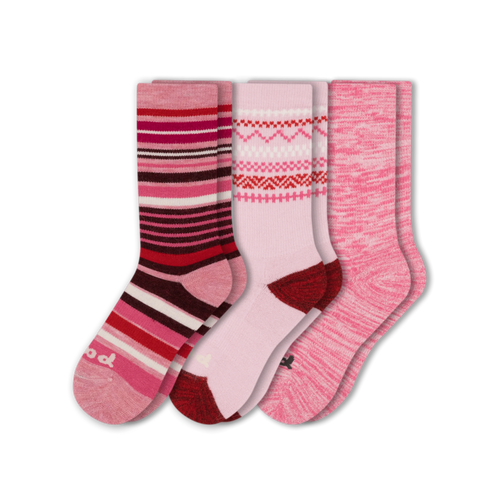 3 Pack - Women's Crew Pacas Socks