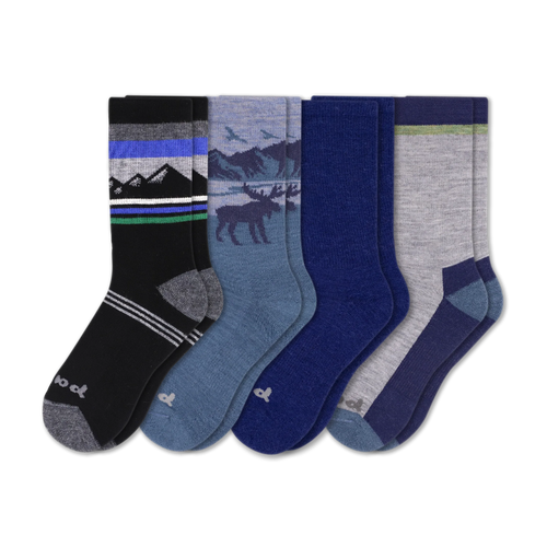 4 Pack - Men's Crew Pacas Socks