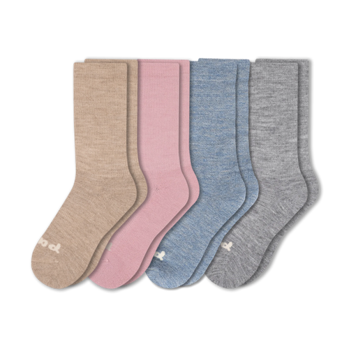 4 Pack - Women's Crew Pacas Socks