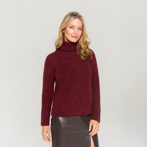 Women's Ribbed Turtleneck Sweater
